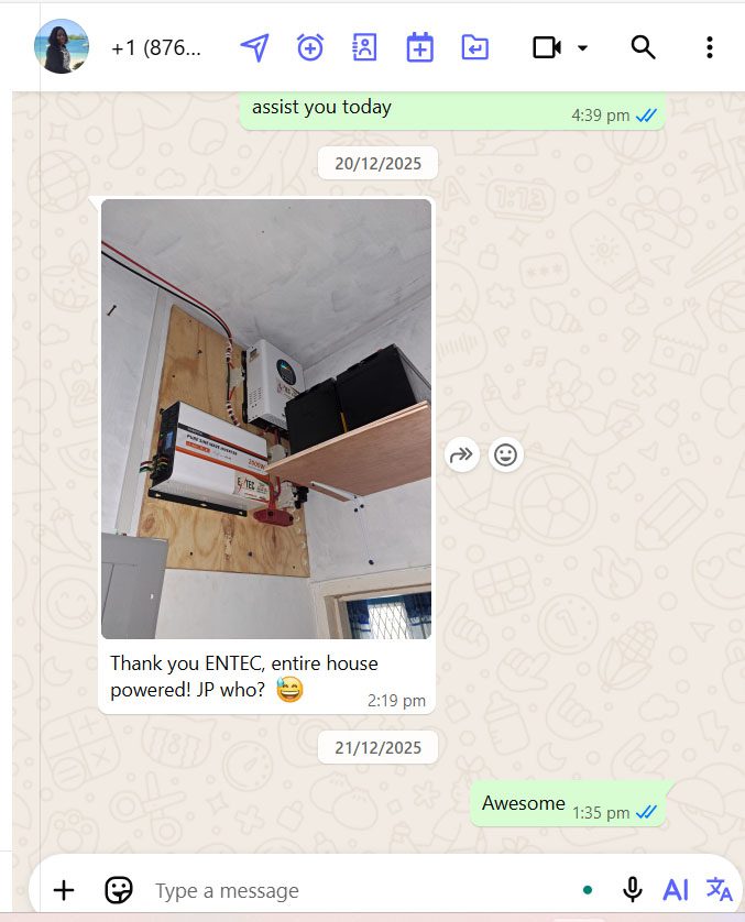 customer screen shot